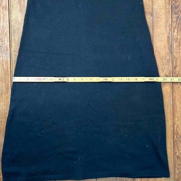Vintage Y2K Ralph Lauren racer back sleeveless black t shirt mini dress size lge - Picture 5 of 6